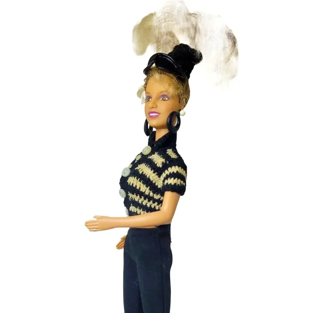 1999 Vintage Britney Spears in Black & White Barbie Doll